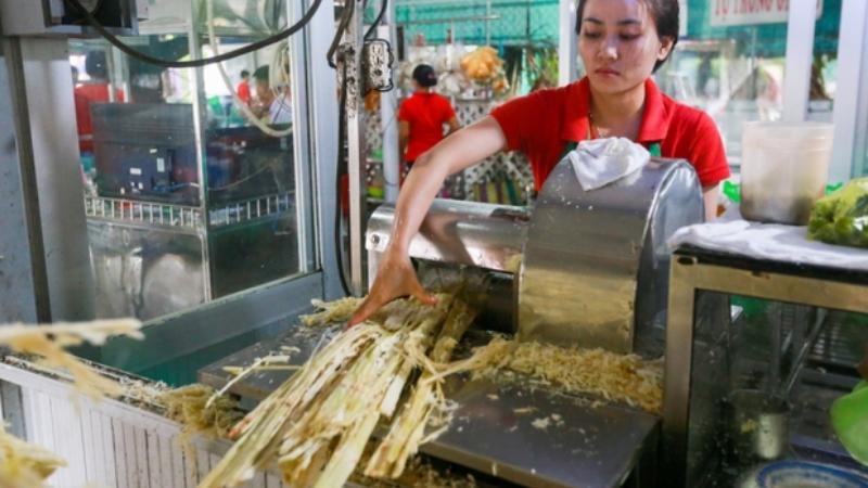 bán nước mía lít