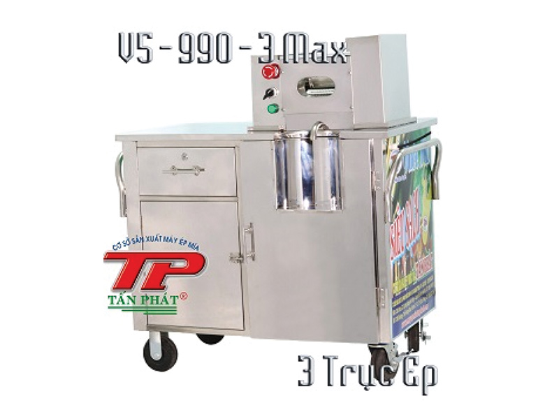 Máy ép mía V5-990-3D máy ép nước mía Tấn Phát