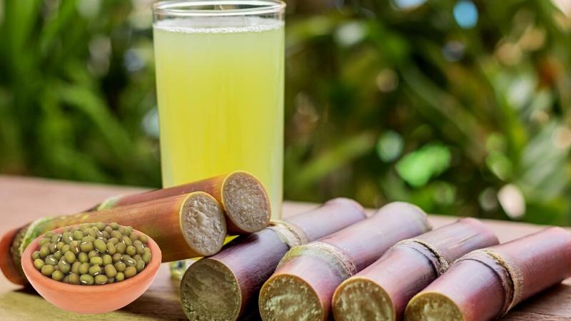 nước mía đậu xanh