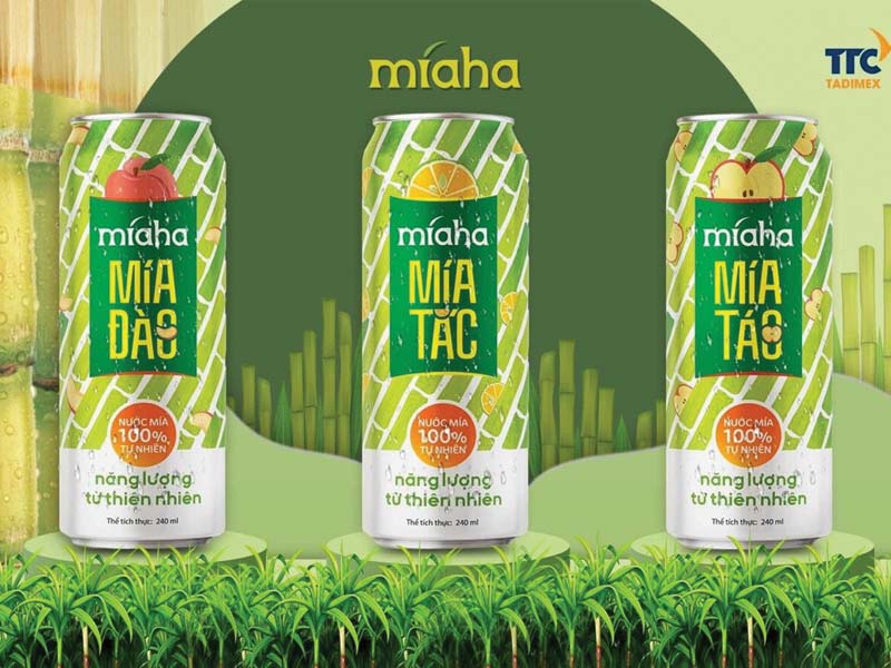 Nước mía đóng chai xuất khẩu Míaha