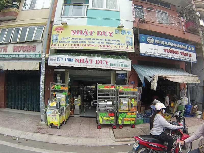 Cửa hàng xe nước mía Nhật Duy
