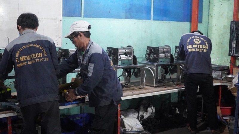 xe nước mía tạo bọt