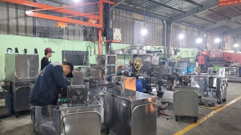 xe nước mía tạo bọt