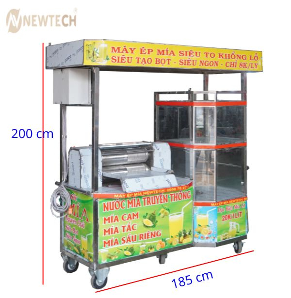 Máy ép mía TB 2 lô thế hệ mới phi 140