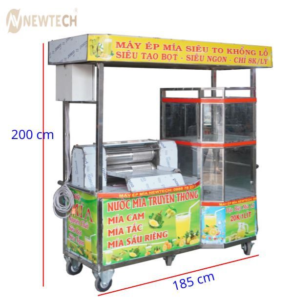 Máy ép mía TB 2 lô thế hệ mới phi 170