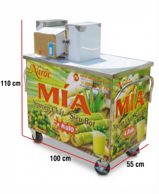 MÁY ÉP MÍA LIỀN BÀN 4 LÔ CAO CẤP ĐÁNH BỌT 304