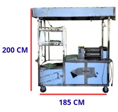 Máy ép mía 2 lô lục giác full inox 304