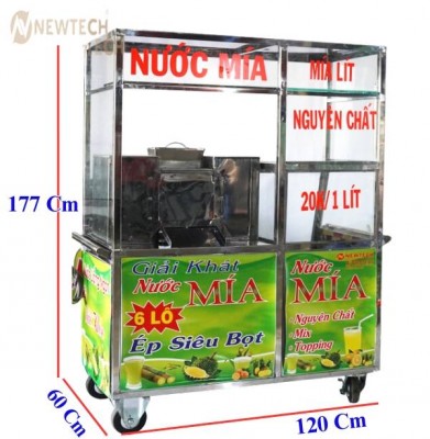 Máy ép mía công nghiệp - Xe LBTK 6 lô CN tạo bọt nước bên hông